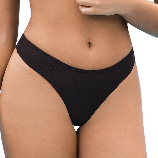 Women's Triangle Bikini Set - Brown Tan Through 2-Piece Swimwear - Minimise Tan Lines UV Permeable Woman Adjustable Strap High Cut Thong Bathing Suit